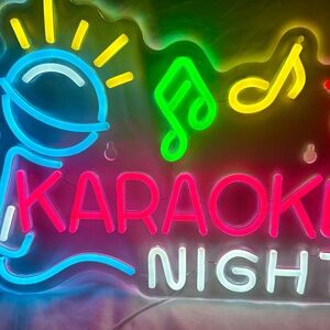 Karaoke Night LED Sign